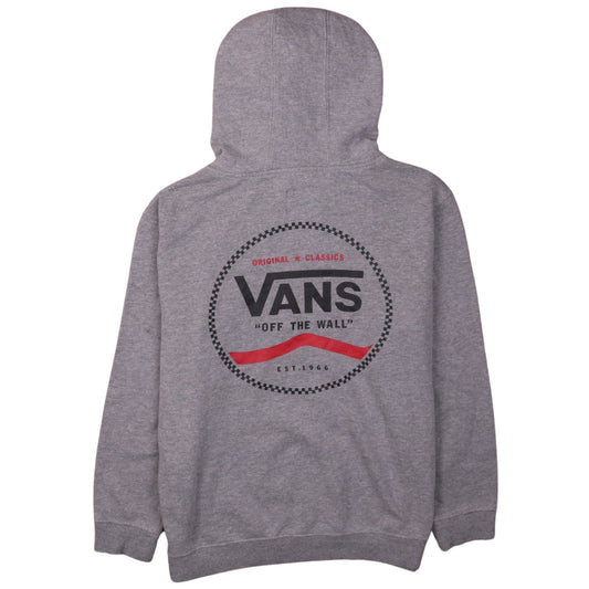 Womens UK Size L VANS Grey Pullover Hoodie