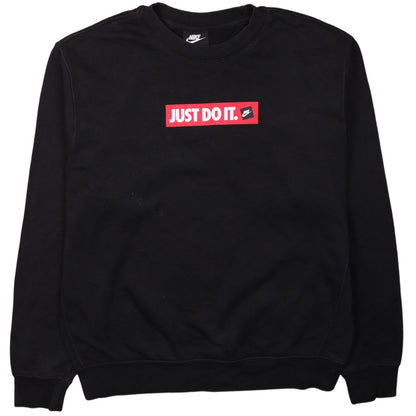 Mens UK Size M Nike Black Pullover Sweatshirt