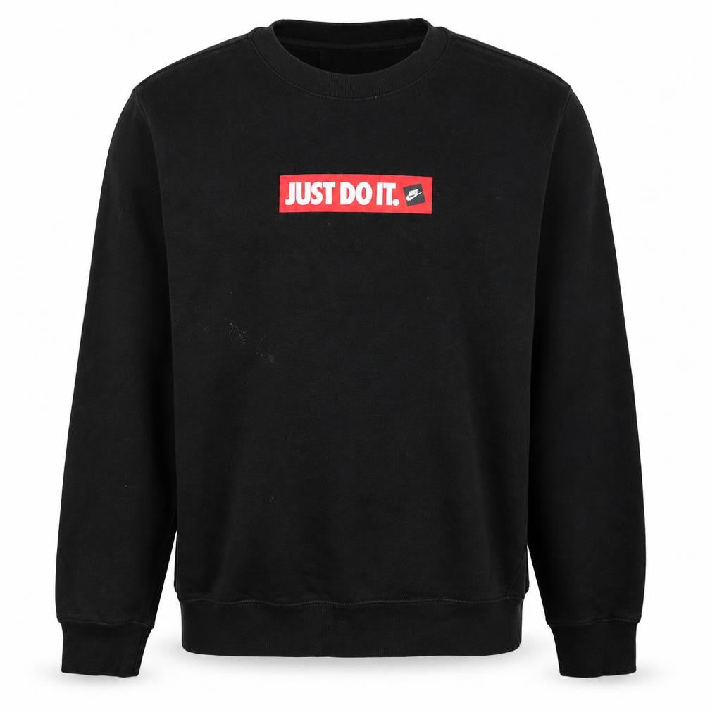 Mens UK Size M Nike Black Pullover Sweatshirt
