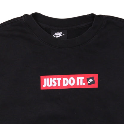 Mens UK Size M Nike Black Pullover Sweatshirt