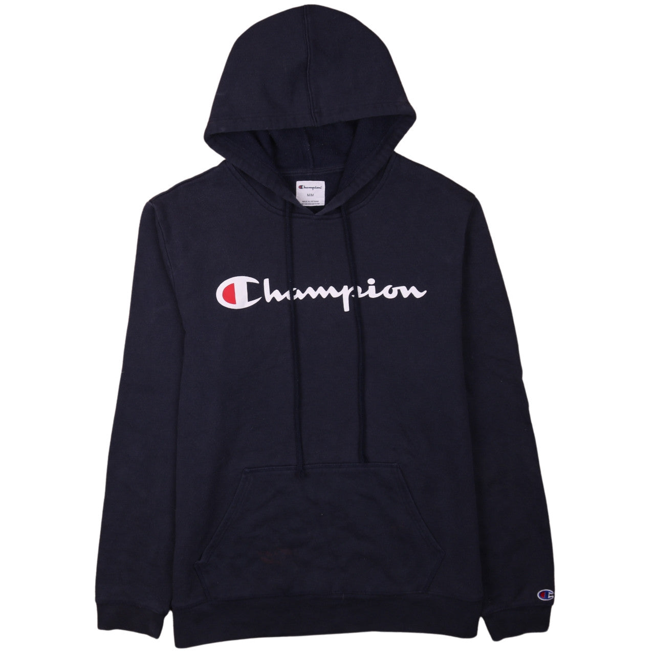 Mens UK Size M Champion Blue Pullover Hoodie