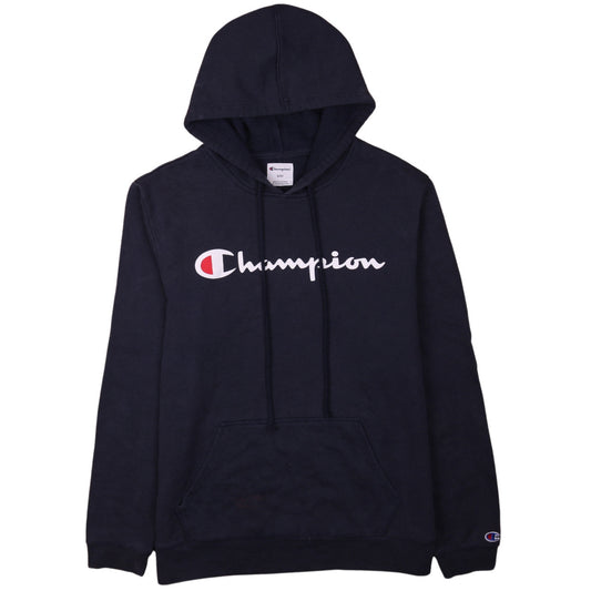 Mens UK Size M Champion Blue Pullover Hoodie