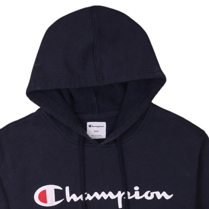 Mens UK Size M Champion Blue Pullover Hoodie