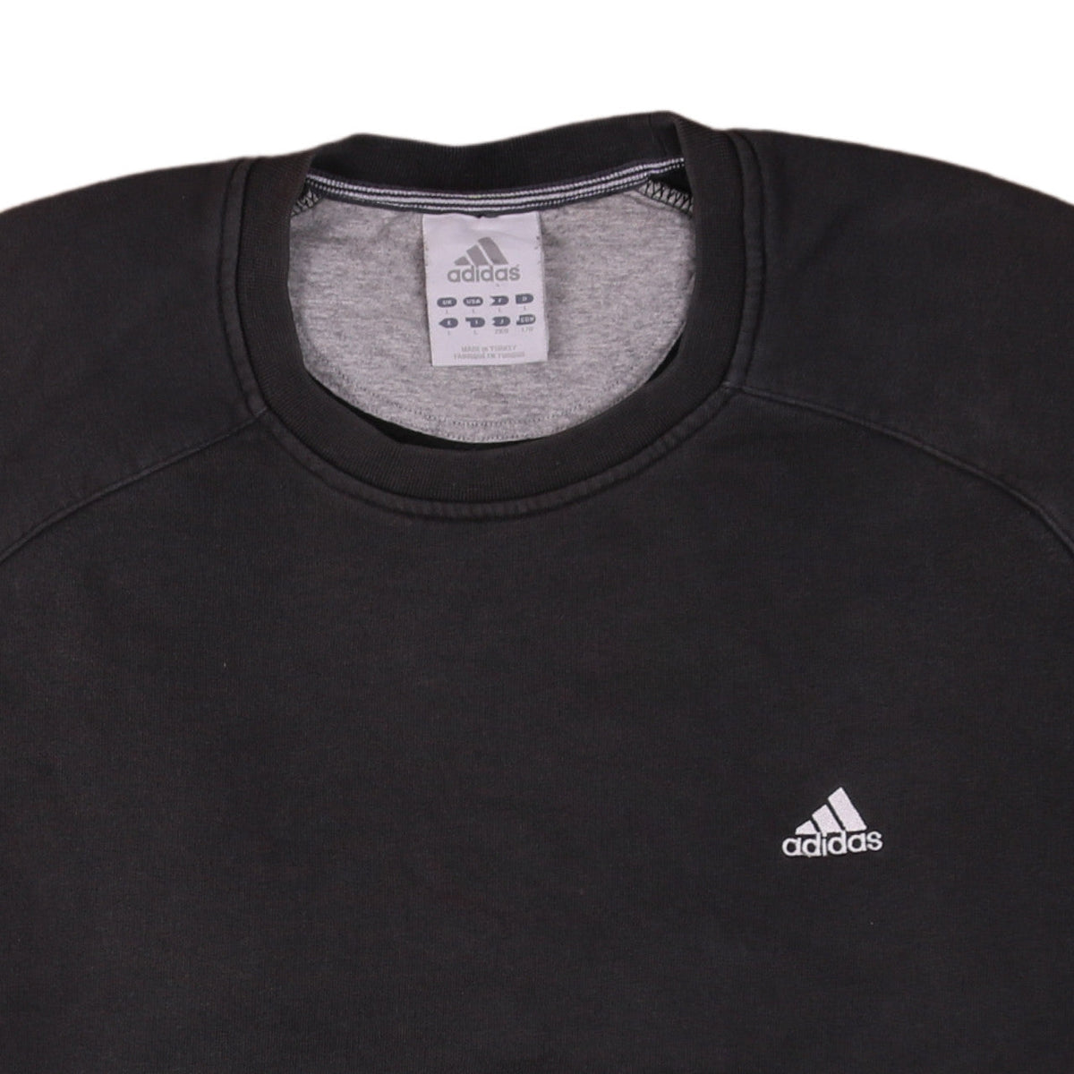 Mens UK Size L adidas Black Pullover Sweatshirt