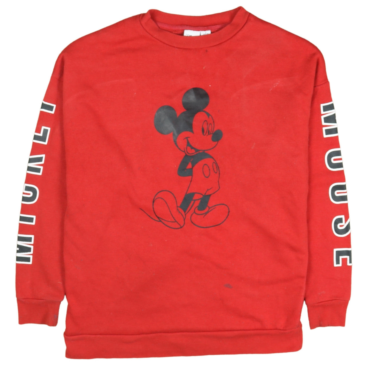 Womens UK Size S Disney Red Pullover Sweatshirt