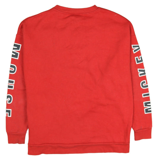 Womens UK Size S Disney Red Pullover Sweatshirt