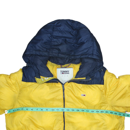 Mens UK Size XL Tommy Jeans Yellow Puffer Jacket