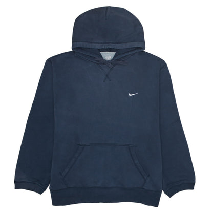 Mens UK Size 2XL Nike Blue Pullover Hoodie