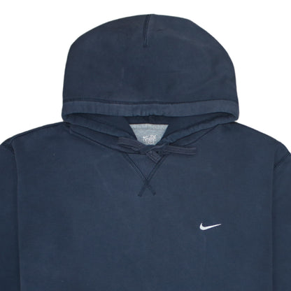 Mens UK Size 2XL Nike Blue Pullover Hoodie