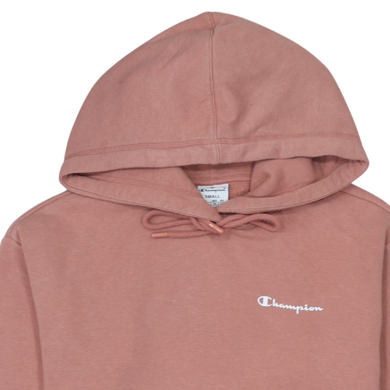 Womens UK Size S Champion Pink Pullover Hoodie