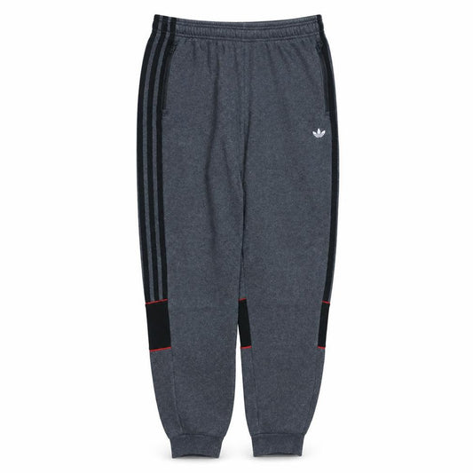 Front view of adidas boys’ grey jogger trousers 15-16 years fleece activewear pants