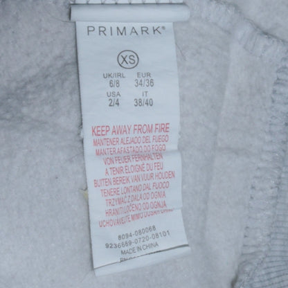 Womens UK Size XS Primark Grey Pullover Sweatshirt