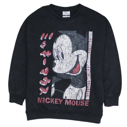 Womens UK Size L Disney Black Pullover Sweatshirt