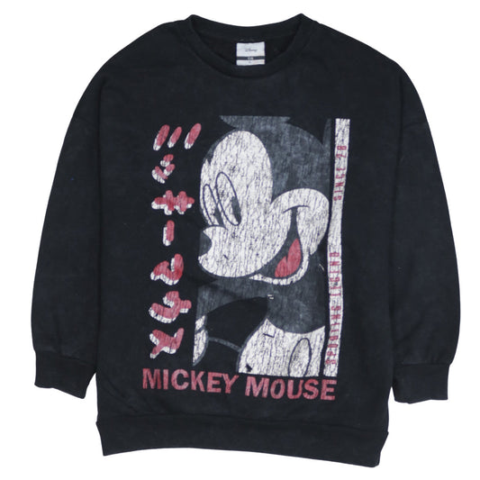 Womens UK Size L Disney Black Pullover Sweatshirt