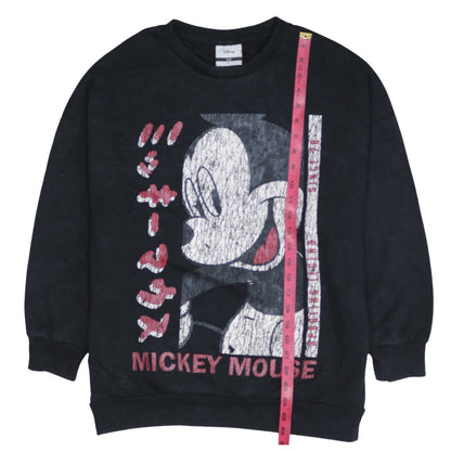 Womens UK Size L Disney Black Pullover Sweatshirt