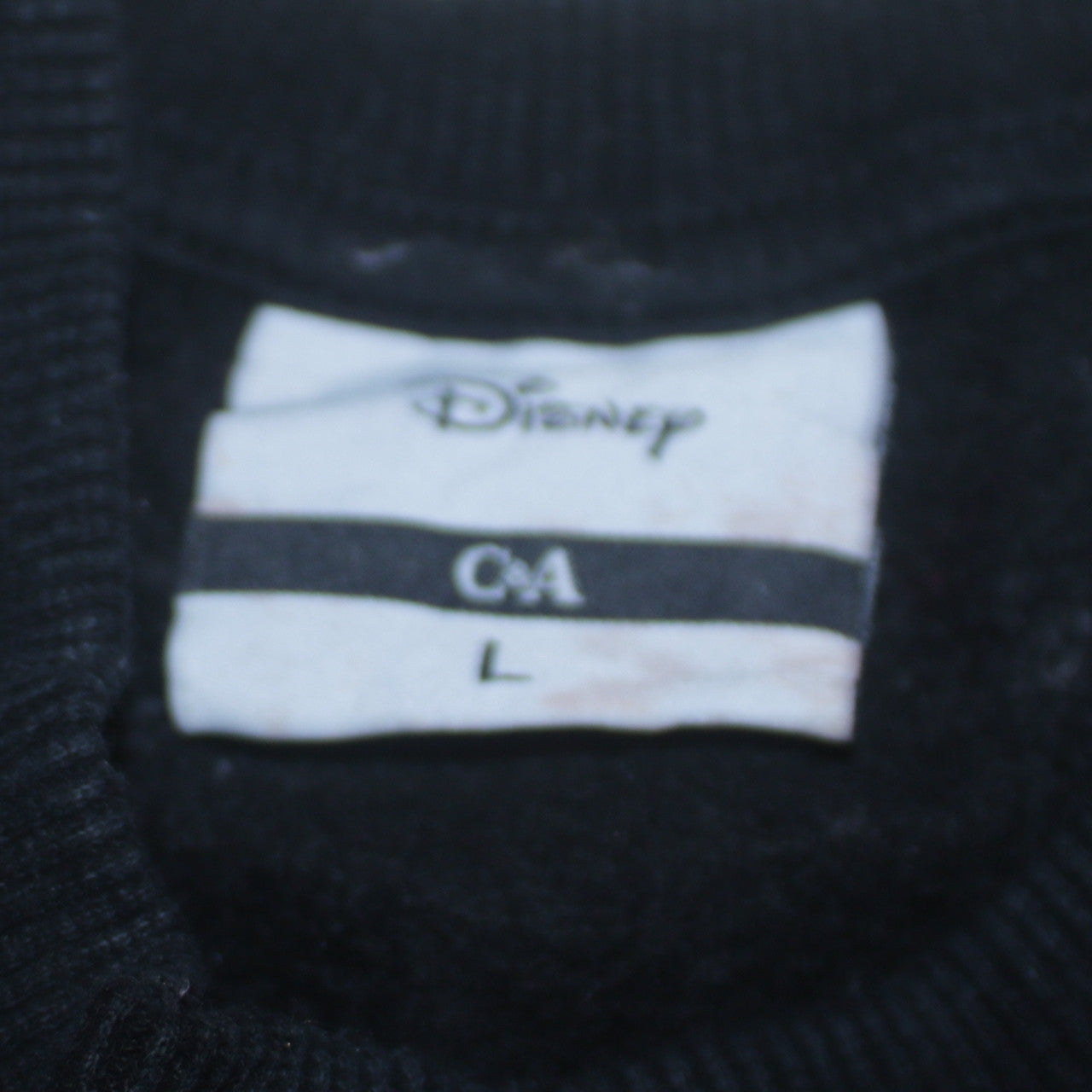 Womens UK Size L Disney Black Pullover Sweatshirt