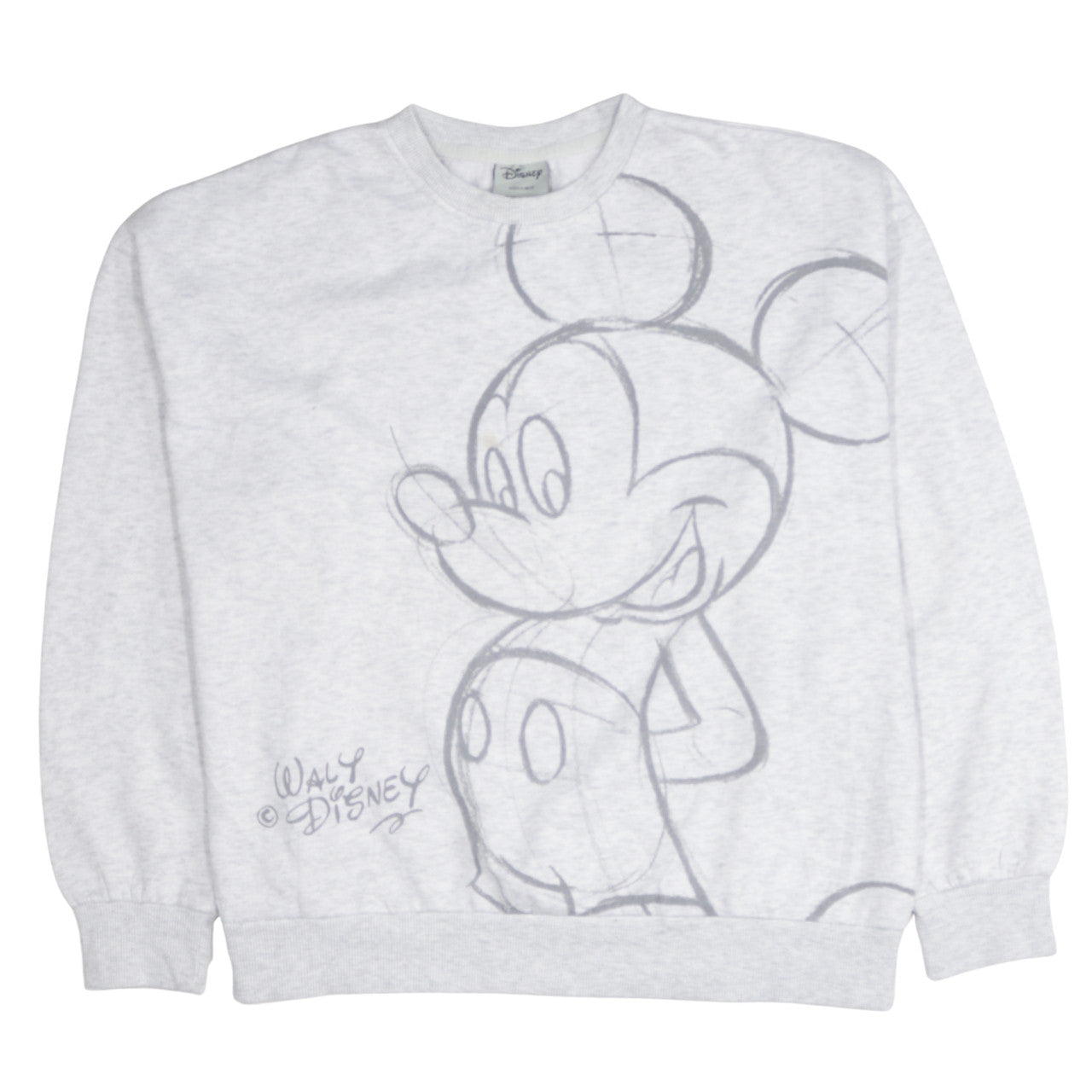 Womens UK Size 10/12 Disney Grey Pullover Sweatshirt