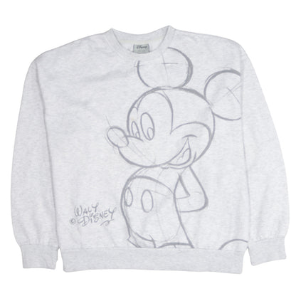 Womens UK Size 10/12 Disney Grey Pullover Sweatshirt