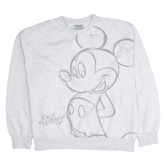 Womens UK Size 10/12 Disney Grey Pullover Sweatshirt