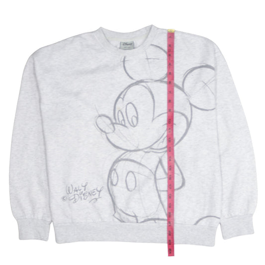 Womens UK Size 10/12 Disney Grey Pullover Sweatshirt