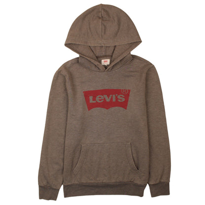 Mens UK Size M Levi's Brown Pullover Hoodie