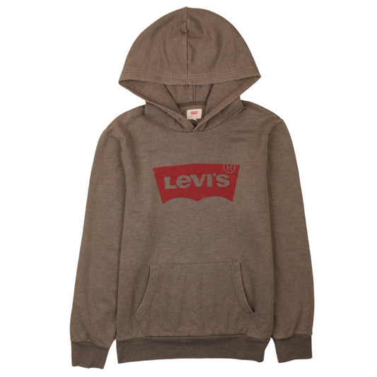 Mens UK Size M Levi's Brown Pullover Hoodie