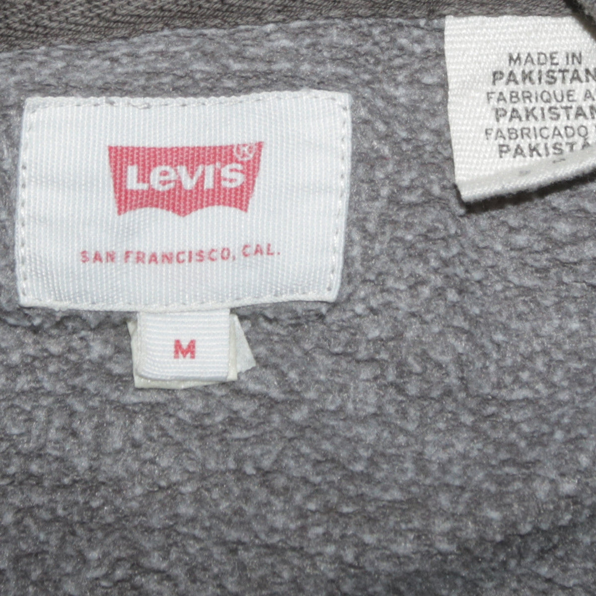 Mens UK Size M Levi's Brown Pullover Hoodie