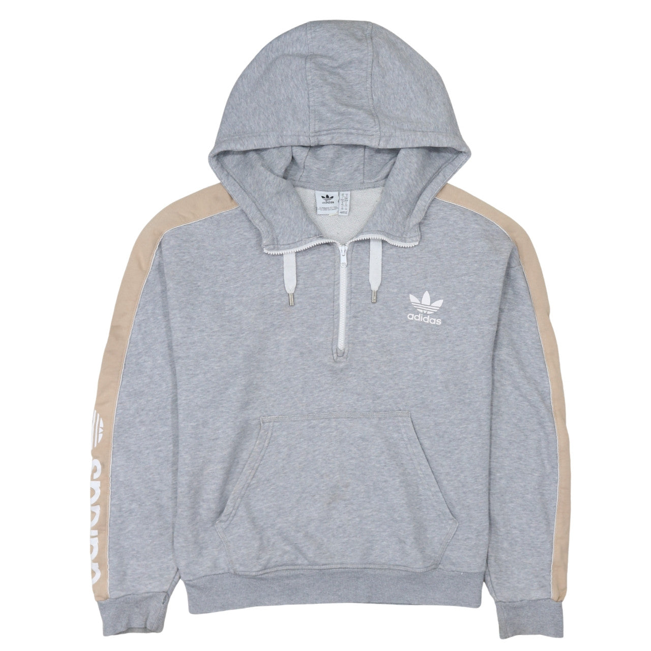 Womens UK Size 14 adidas Grey Pullover Hoodie
