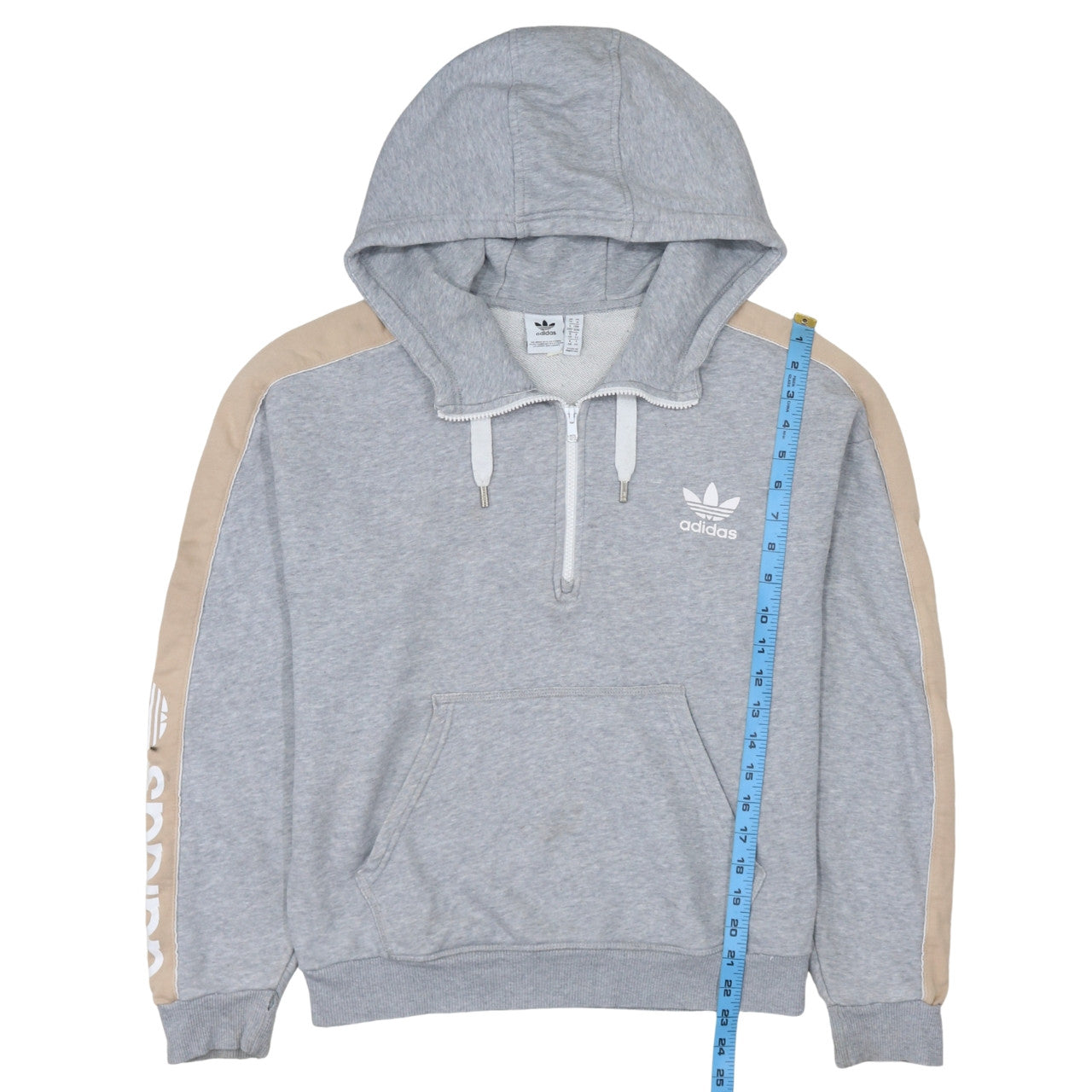 Womens UK Size 14 adidas Grey Pullover Hoodie