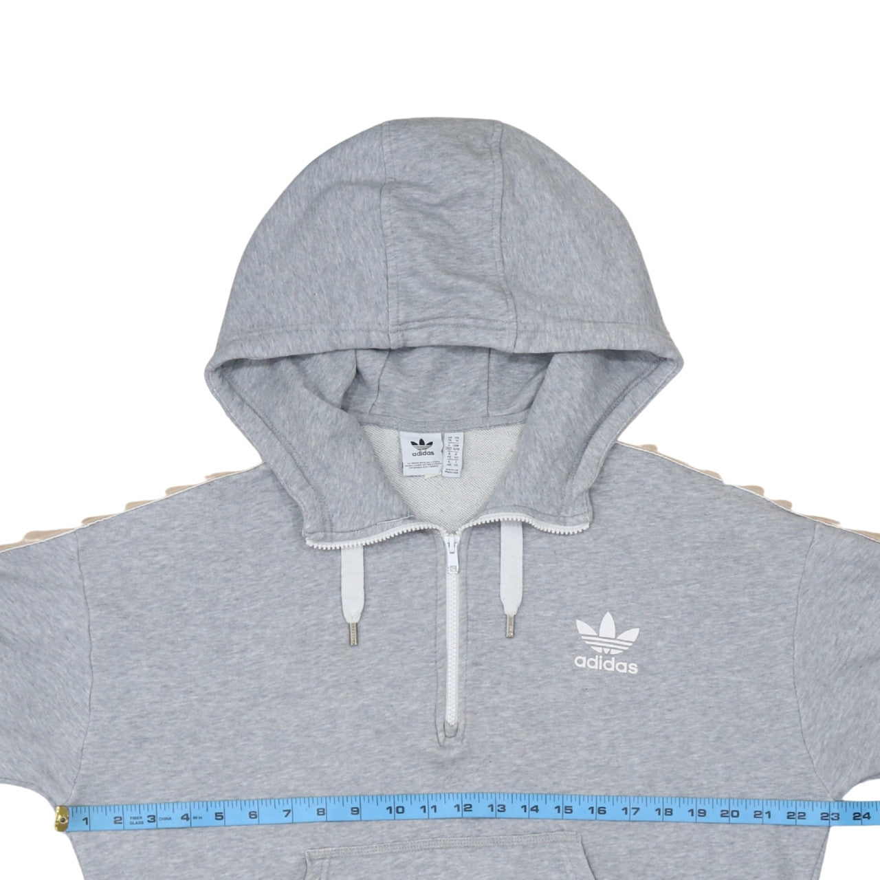Womens UK Size 14 adidas Grey Pullover Hoodie