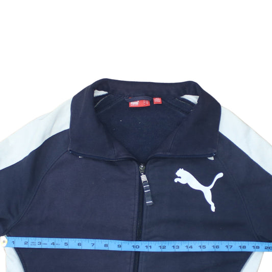 Mens UK Size S PUMA Blue Gym & Training Running & Jogging Football Jacket