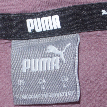 Womens UK Size L PUMA Purple Pullover Hoodie