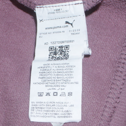 Womens UK Size L PUMA Purple Pullover Hoodie