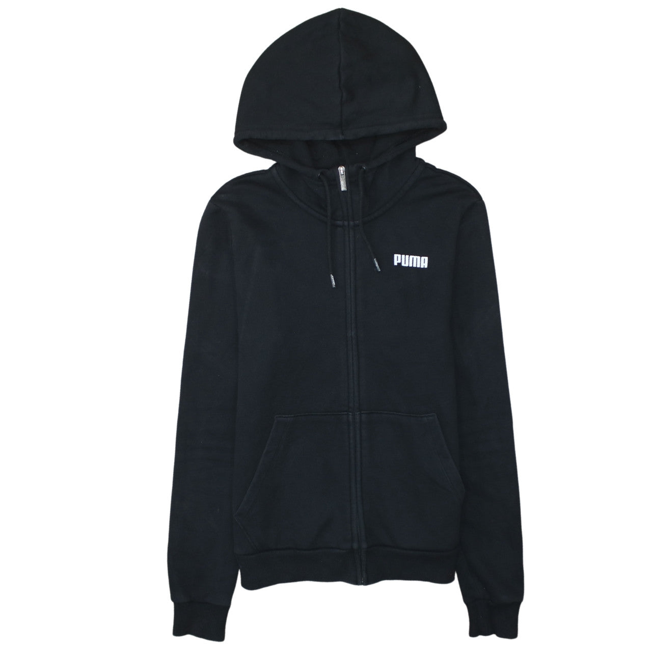 Womens UK Size 12 PUMA Black Full Zip Hoodie