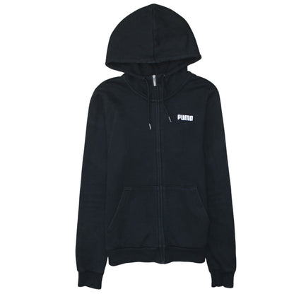 Womens UK Size 12 PUMA Black Full Zip Hoodie