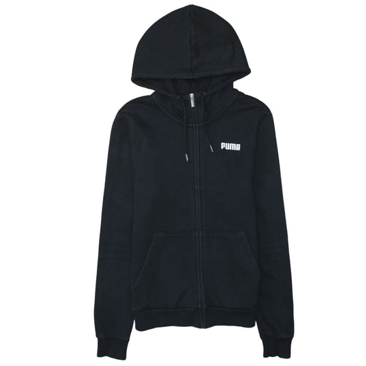 Womens UK Size 12 PUMA Black Full Zip Hoodie