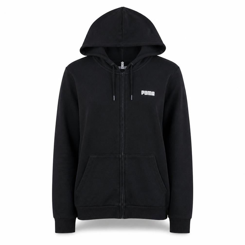 Womens UK Size 12 PUMA Black Full Zip Hoodie