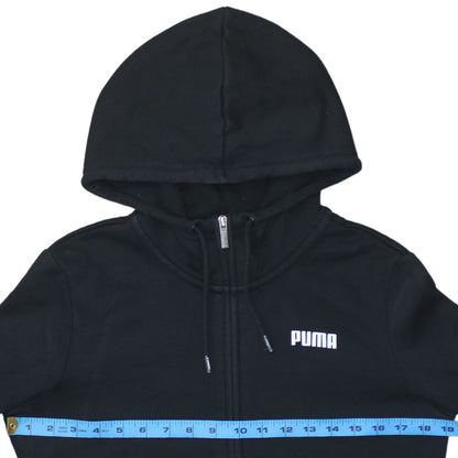 Womens UK Size 12 PUMA Black Full Zip Hoodie