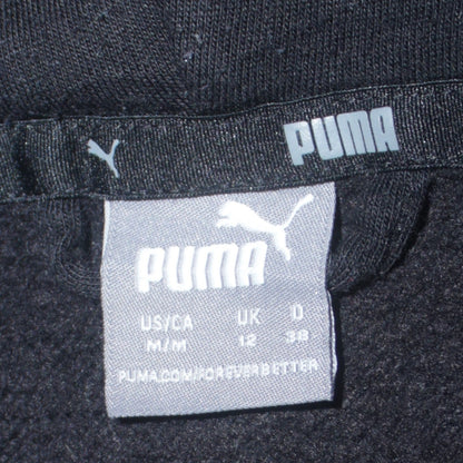 Womens UK Size 12 PUMA Black Full Zip Hoodie