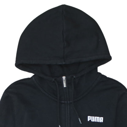 Womens UK Size 12 PUMA Black Full Zip Hoodie