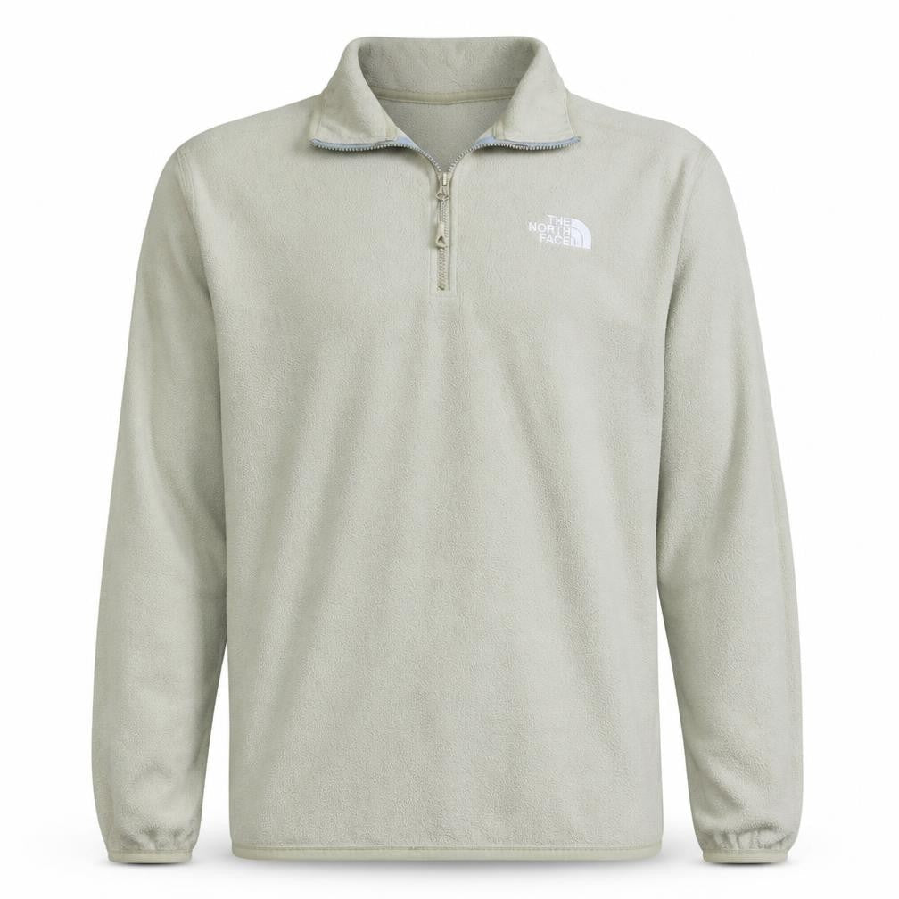The North Face Men's Beige Fleece 1/2 Zip Pullover Sweatshirt S