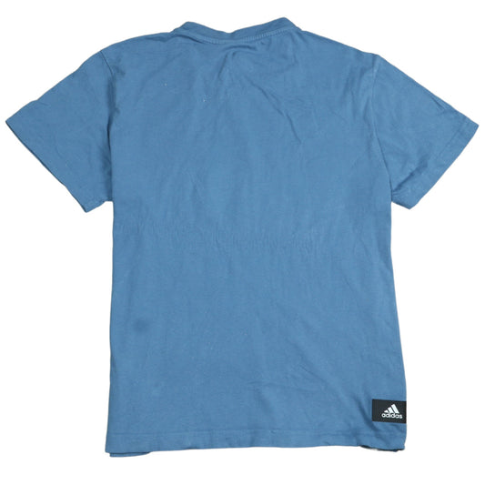 Womens UK Size S adidas Blue Basic T-Shirt