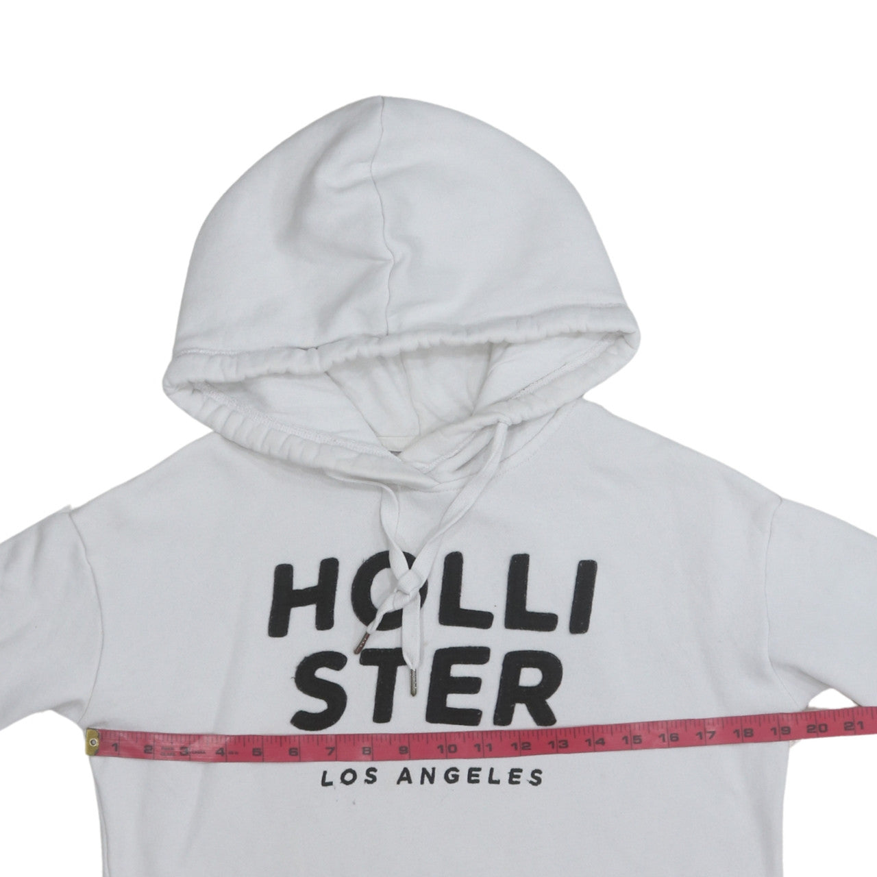 Mens UK Size S Hollister White Pullover Hoodie