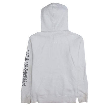 Mens UK Size S Hollister White Pullover Hoodie
