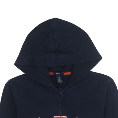 GAP Boys Blue Full Zip Hoodie Logo Sweatshirt Age 13-14 Years