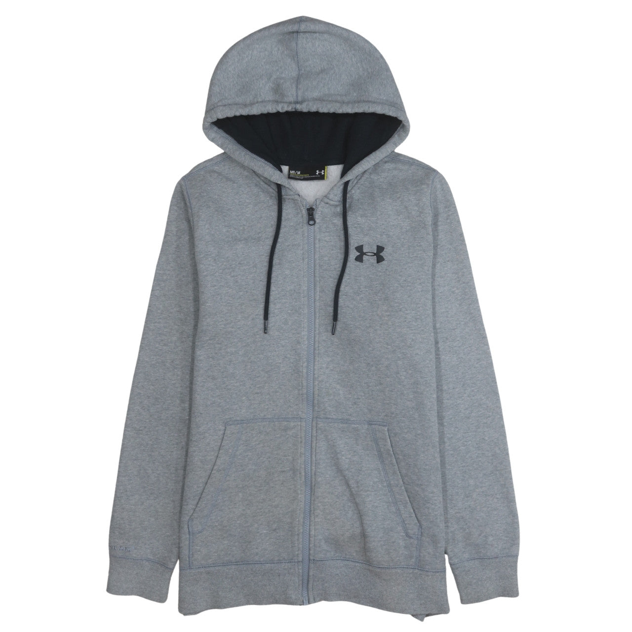Mens UK Size M Under armour Grey Full Zip Hoodie