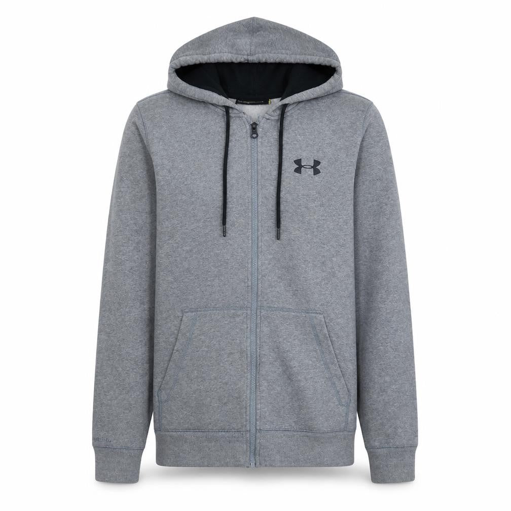 Mens UK Size M Under armour Grey Full Zip Hoodie