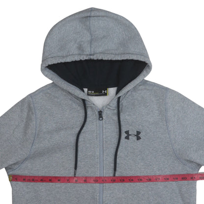 Mens UK Size M Under armour Grey Full Zip Hoodie