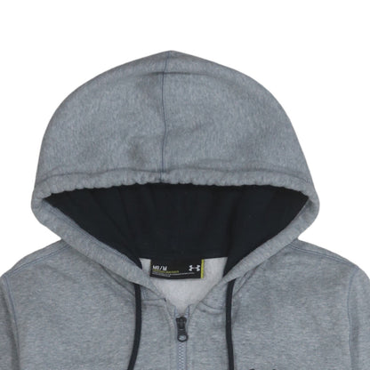 Mens UK Size M Under armour Grey Full Zip Hoodie