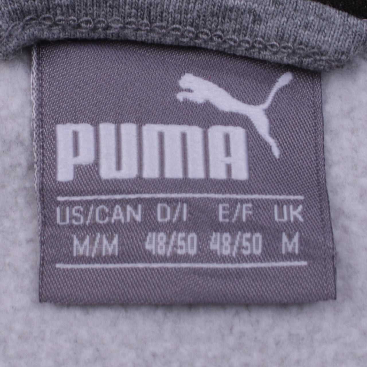 Mens UK Size M PUMA Grey Full Zip Hoodie